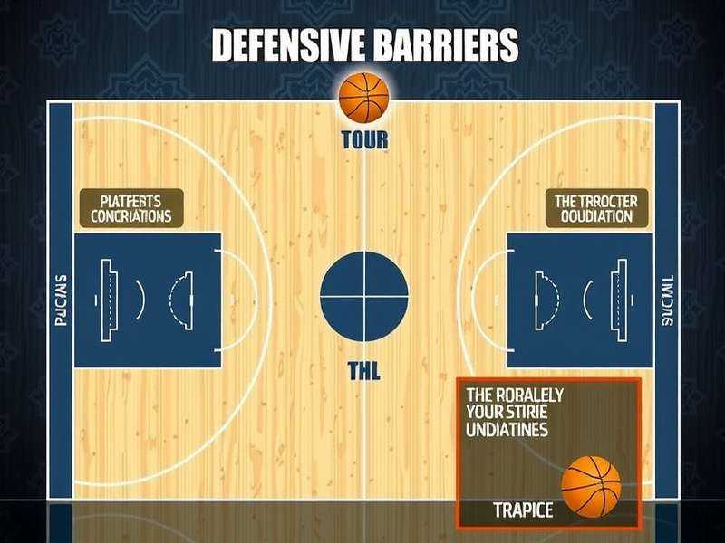 NBA 2K25 Defensive Barriers strategy diagram